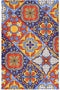 STAYTOP Mexican Talavera Ceramic Tile Pattern Kitchen Towels Set of 4, Super Soft and Strong Absorption Multifunctional Table and Tea Towels, 28x1...