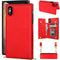 Bocasal Crossbody Wallet Case for iPhone Xs Max Credit Card Holder PU Leather Kickstand Shockproof Detachable Cross Body Strap Lanyard Magnetic Cl...