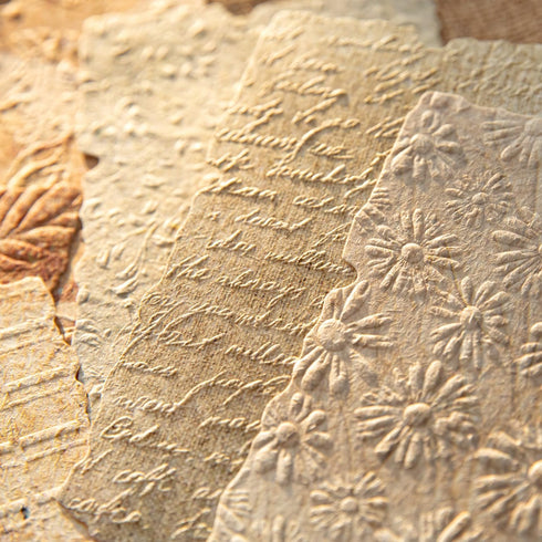 168 Sheets Small Textured Scrapbook Paper and 3D Embossed Collage Paper,6 Assorted Pack Deckled Edge Paper for Junk Journal Supplies, Mixed Media,...