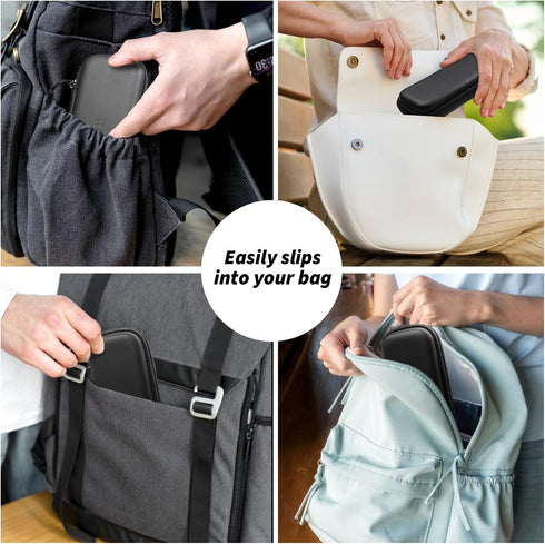 Portable Travel Utensils with Case, Black Stainless Steel Reusable Silverware Set for Lunch Work School Camping Picnic, Durable Travel Cutlery Set...