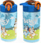 Zak Designs Bluey Kids Durable Plastic Spout Cover and Built-in Carrying Loop, Leak-Proof Water Design for Travel, (16oz, 2pc Set), Bluey Bottle 2...