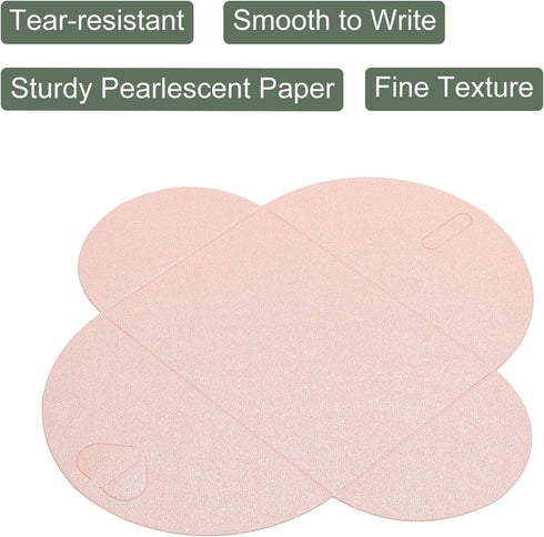 YOKIVE 50 Pack Mini Envelopes, Heart Shaped Clasp | Small Gift Card Holder, Great for Weddings Parties Boutiques(Pink)...