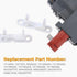131763202 131763256 Washer Door Lock Switch with 131763310 1317633 Door Striker, Replacement for Frigidaire Whirlpool Electrolux Kenmore Gibson, Replace 1317632 131763200 131763255 131269400