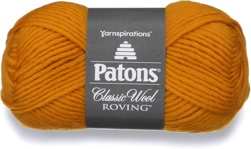 Patons Classic Wool Roving Yarn, 3.5 oz, Yellow, 1 Ball...