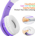Kids Wireless Bluetooth Headphones Volume Limited 85db/110db Stereo Sound Over-Ear Foldable Children Headphones with Mic SD Card Slot up to 16 Hou...