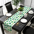 St Patrick's Day Green Shamrocks/Clover Table Runners Cotton Linen Non-Slip Rectangle Dresser Scarves for Spring Party Holiday Kitchen Dining Banq...