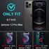 for iphone 12 Pro Max Case, Military Grade 3 in 1 Heavy Duty Shockproof/Drop Proof/Dust Proof Case with 2Pcs Tempered Glass Screen Protector (Aqua...