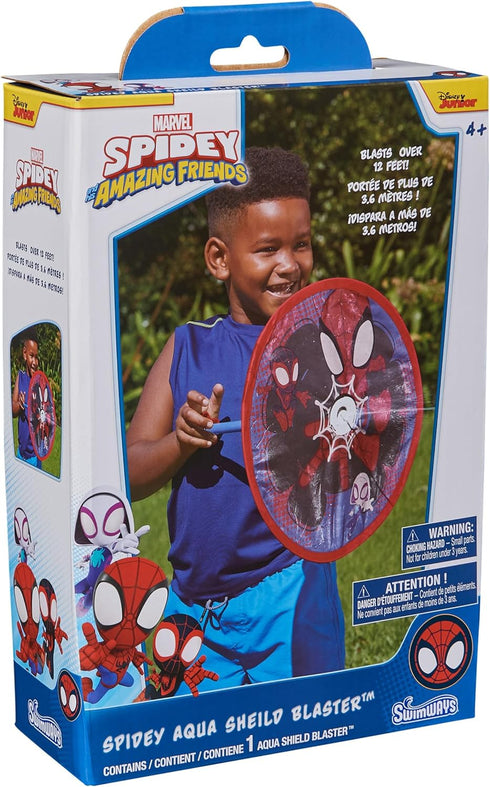 Swimways Marvel Spidey Aqua Shield Blaster, Swimming Pool Accessories & Kids Pool Toys, Spidey Party Supplies & Water Toys for Kids Aged 4 & Up...