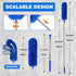 Gutter Cleaning Tools Roofing Tool Guard Cleaner Tool with Telescopic Extendable Telescopic Pole 8.2ft, Easy Remove Leaves and Debris from The Gro...