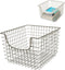 Spectrum Diversified 98977 Scoop Wire Basket, Vintage-Inspired Steel Storage Solution for Kitchen, Pantry, Closet, Bathroom, Craft Room & Garage, ...