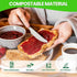 Heavy-duty 100% Compostable Utensils,165 Count 7" Large Disposable Cutlery Utensils Silverware Flatware Fork is Eco Friendly Products for Lounge P...