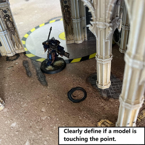 Jucoci Objective Point Markers 6PCS Set Objective Marker Compatible with WH40k Wargame (Miniature Not Included)...
