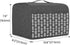 Yarwo 2 Slice Toaster Cover with Pockets and Top Handle, Nylon Toaster Cover Fits for Most Standard 2 slice Toasters, Gray with Arrow...