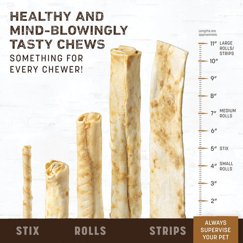 Earth Animal No Hide Medium Venison Flavored Natural Rawhide Free Dog Chews Long Lasting Dog Chew Sticks | Dog Treats for Large Dogs | Great Dog C...