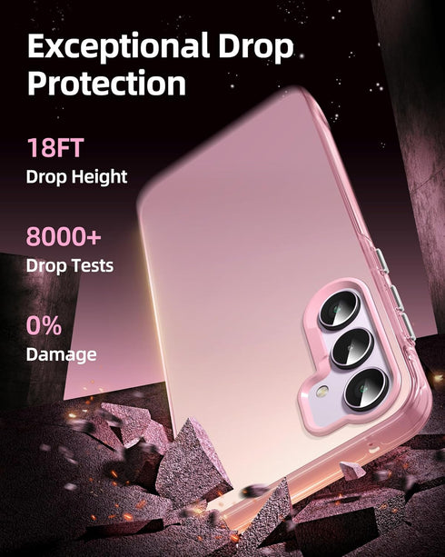 Dssairo for samsung galaxy a35 5g phone case,with 2 pack Tempered Glass Screen Protector?18FT Drop Resistant Matte Back Cover Shockproof Slim Fit ...