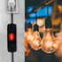 Outdoor Waterproof On/Off Switch Extension Cord, Heavy Duty 125v/250v Black SJTW Cord (1.5 Ft, Black)...