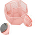 Annova Mesh Desk Organizer Rotate with 5 Compartments Spinning Tidy Candy/Pen Holder Office, Art Supply, Storage, Classroom, Home (Light Pink)...