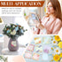 Clabby 15 Pads Pop up Sticky Notes 3 x 3 Inch Floral Sticky Notes Refills Cute Sticky Pads Pop up Note Pads Flower Self Sticky Notes Memo Notes fo...