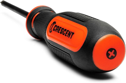 Crescent 4PC Diamond Tip Dual Material Screwdriver Set with Phillips and Slotted Screwdrivers - CDTSET4PC...