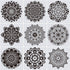 9 Pack 12 x 12 Inch Large Rangoli Stencils Mandala Stencil Laser Cut Painting Template for DIY Art | Wall Stencil, Tile Stencil, Floor Stencils - ...