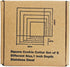 Square Cookie Cutter Set-5 Pack Stainless Steel Square Biscuit Molds Fondant Cake Cookie Cutter Set Pastry Mold-2",2.5", 3", 3.5",4"...