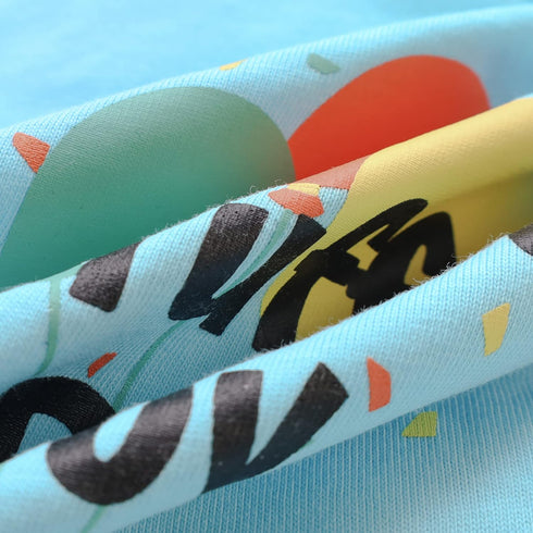 Fitwarm Birthday Boy Dog Shirt, Bir-ruff-day Boy Funny Dog Clothes for Small Dogs Boy, Pet Birthday Outfit, Cat Tshirt, 100% Breathable Cotton, Aq...