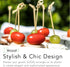 Bamboo Skewers for Appetizers 6" 100 Pcs - Wooden Cocktail Picks - Fancy Toothpicks for Parties...