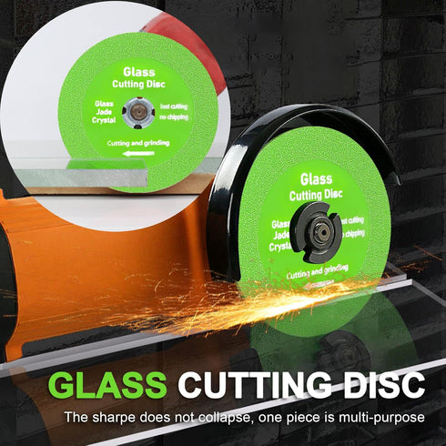 Glass Cutting Disc Pack of 5, Ultra-Thin Diamond Cutting Disc Saw Blade Suitable for 4 Inch Angle Grinder, Diamond Cut Off Wheels for Glass Cerami...