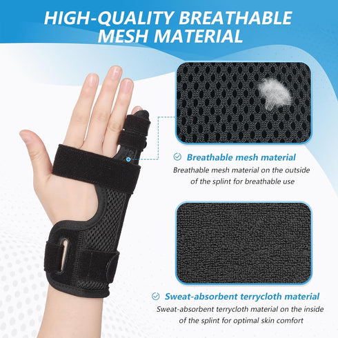 Pinky Finger Splint, Finger Splint for Pinky, Broken Finger, Trigger Finger, Metacarpal Splint Hand Brace, Little Finger Brace for Tendonnitis, Pa...