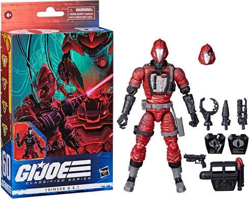 G. I. Joe Classified Series Crimson B.A.T. Action Figure, 4+ Years, 60 Collectible Premium Toy, Multiple Accessories 6-Inch-Scale, Custom Package ...