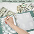 100 Envelope Savings Challenge Binder, Leather Budget Binder for Planning and Saving $5050, Daily Savings Planner, Easy and Fun Way to Save $5,050...