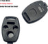 3+1 Buttons Replacement Key Fob Cover Case fit for Honda 2003-2012 Accord 2006-2013 Civic EX 2009-2015 Pilot 2005-2006 CR-V Ridgeline Odyssey Keyl...