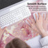 QIYI Large Mouse Pad, Cute Pink Desk Mat for Desktop, Women Girls PU Leather Waterproof Gaming, Rose Gold Marble Computer PC Laptop Protector Writ...