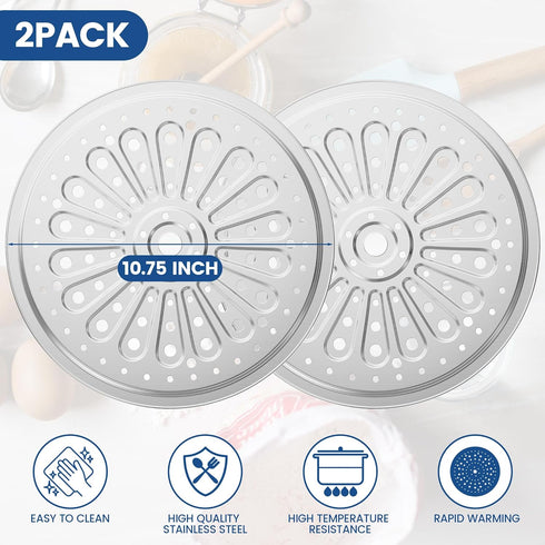 Pressure Canner Rack 2Pcs - Stainless Steel Canning Rack for Pressure Cooker, 11 Inch Canning Racks for Water Bath Canner, Canning Supplies - Comp...