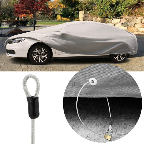 Car Cover Safety Steel Cable, Outdoor Clothesline, Steel Cable, 6.56 Ft 2.5 mm Braided Steel Strip Coated Safety Cable, Luggage Lock Safety Cable,...