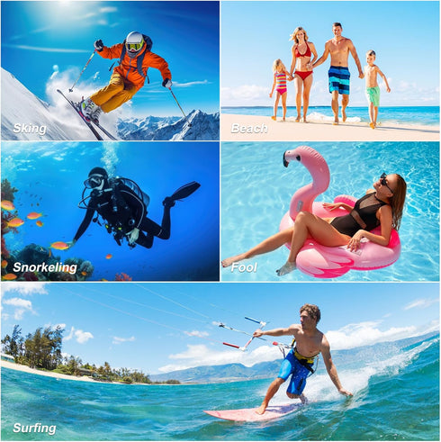 2 Pack Waterproof Phone Pouch, Waterproof Phone Case for iPhone15/14/13/12/11 Pro Max Plus Samsung, IPX8 3D Design Cellphone Dry Bag Beach Cruise ...