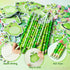 114Pcs Frog Stationery and School Supplies Set - Cute Summer Frog Sticky Notes, Paper Clip Bookmarks, Frog Decal Sticker and Pencils, Assorted Min...