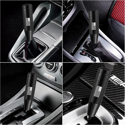 Miytsya Pack-1 Gear Stick Shifter Knobs, American Flag Design Metal Gear Stick Shift Knob, Automatic Shift Knob, Weighted Car Shift Handle Knob Fi...