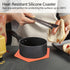 Trivet Mat, Set of 3 Silicone Pot Holder, Hot Pads, Potholder for Pots and Pans (Red Coral)...