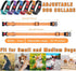 6 Pack Reflective Dog Collar with Safety Locking Buckle Soft Padded Breathable Nylon Pet Collar Adjustable Puppy Collar for Puppy Small Medium Lar...