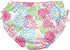 Ruffle Snap Reusable Absorbent Swimsuit Diaper-White Zinnia-6mo...