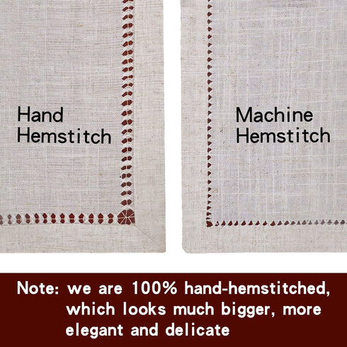 Grelucgo Handmade Hemstitch Gray Dining Table Runner Or Dresser Scarf, Rectangular 14 by 72 Inch...