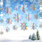 JULMELON 15Pcs Frozen 3D Hanging Snowflakes Decorations, Holographic Snowflakes Garland Silver Snowflakes for Winter Wonderland Decorations Frozen...