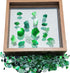 KALUCION Cracked Ice Glass Mosaic Tiles for Art Crafts, 3.5oz Value Pack Mosaic Making Supplies, Stained Glass Pieces for Adults(Green Mixed)...