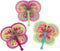 Fun Express Butterfly Shaped Folding Fans - Set of 12 - Favors and Party Supplies...
