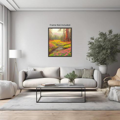 Posterizer 1 pcs-serene meadow scene in classic oil painting art style 5-Collectibles & Fine Art-Landscape & Nature Art-Gift for Men Women Teens- ...