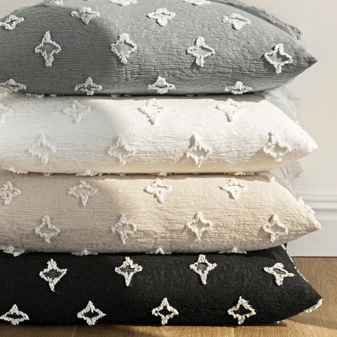 MIULEE Set of 2 Decorative Throw Pillow Covers Rhombic Jacquard Pillowcase Soft Square Cushion Case for Cute Couch Sofa Bed Bedroom Living Room, 2...