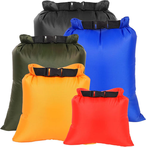 Dry Bags Waterproof Set, 5 Packs Ultralight Waterproof Bags Small Stuff Sack Water Proof Bag Dry Packs, Outdoor Dry Bag Keep Gear Dry for Backpack...