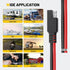 Oyviny 8PCS 12AWG SAE Connector Cable 1 Feet 2 Pin SAE Single Plug Quick Connector Disconnect Power Extension Cable Solar Panel Battery Wire 33CM ...