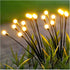 DenicMic Solar Garden Lights Outdoor 10 LED Solar Firefly Lights with Highly Flexible Copper Wire, Solar Lights Outdoor Waterproof for Pathway Yar...